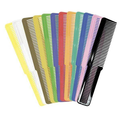 12 Pack Of Large Clipper Combs In Assorted Colours-Wahl