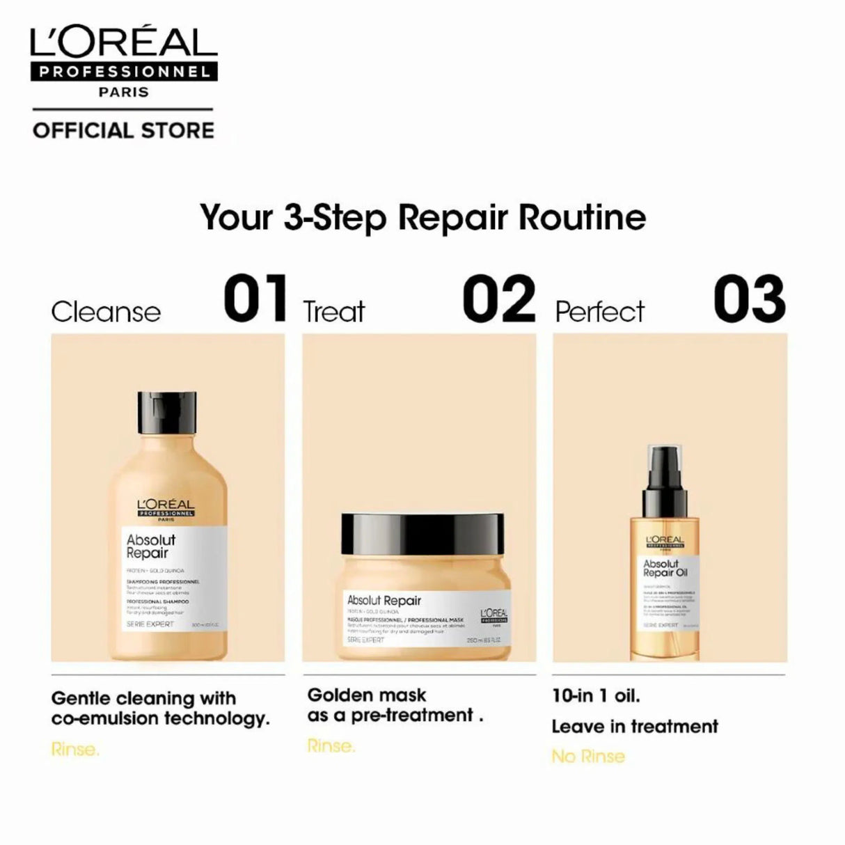 Absolut Repair Instant Resurfacing Shampoo-L’Oréal Professionnel