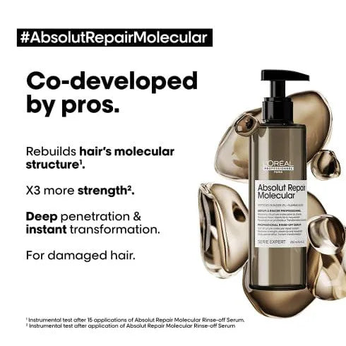 Absolut Repair Molecular Professional Rinse-Off Serum-L’Oréal Professionnel