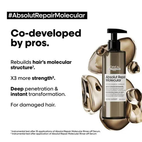 Absolut Repair Molecular Professional Rinse-Off Serum-L’Oréal Professionnel