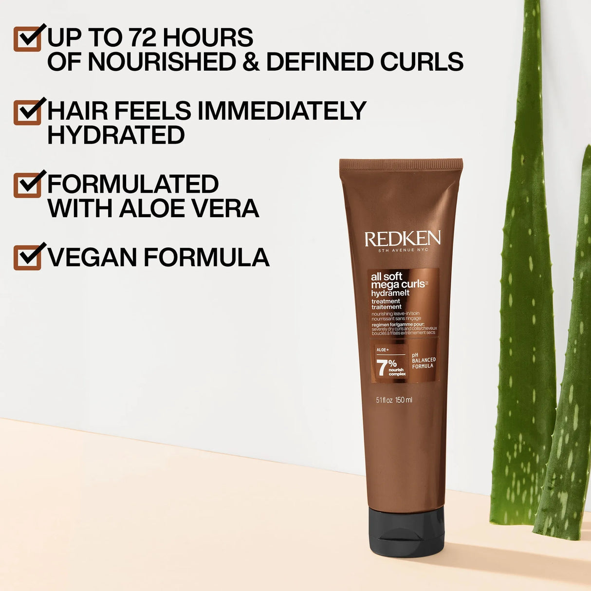 All Soft Mega Curl Hydramelt Leave-In Treatment-Redken