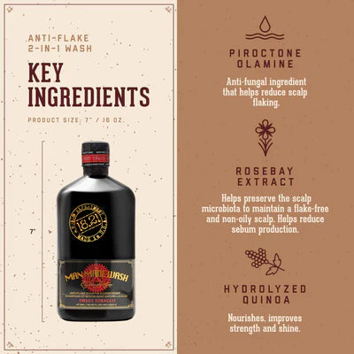 Anti-Flake Sweet Tobacco Wash 473ML-18.21 Man Made