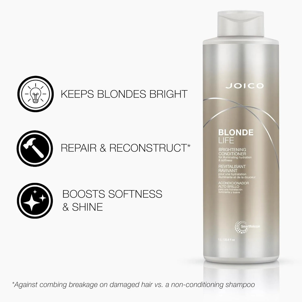 Blonde Life Brightening Shampoo + Conditioner 1L Duo-Joico