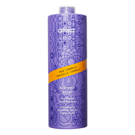 Bust Your Brass Cool Blonde Repair Shampoo-Amika