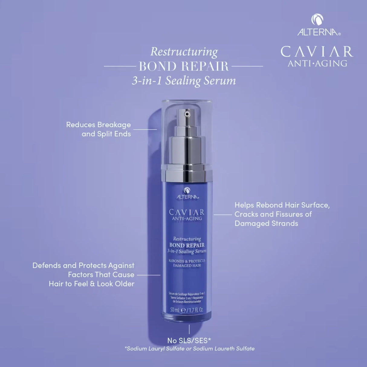 Caviar Anti-Aging Restructuring Bond Repair 3-In-1 Sealing Serum-Alterna