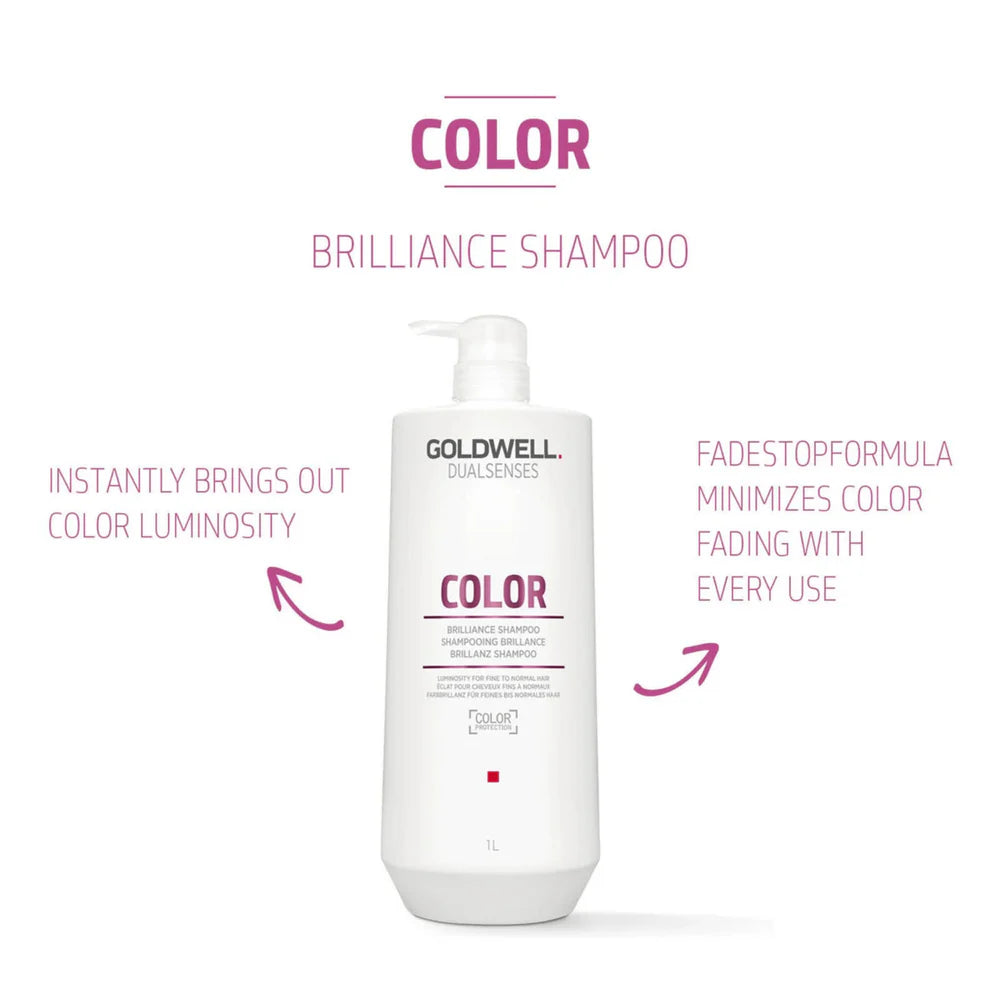 Color Brilliance Shampoo + Conditioner 1L Duo-Goldwell