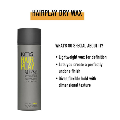 Hairplay Dry Wax-KMS