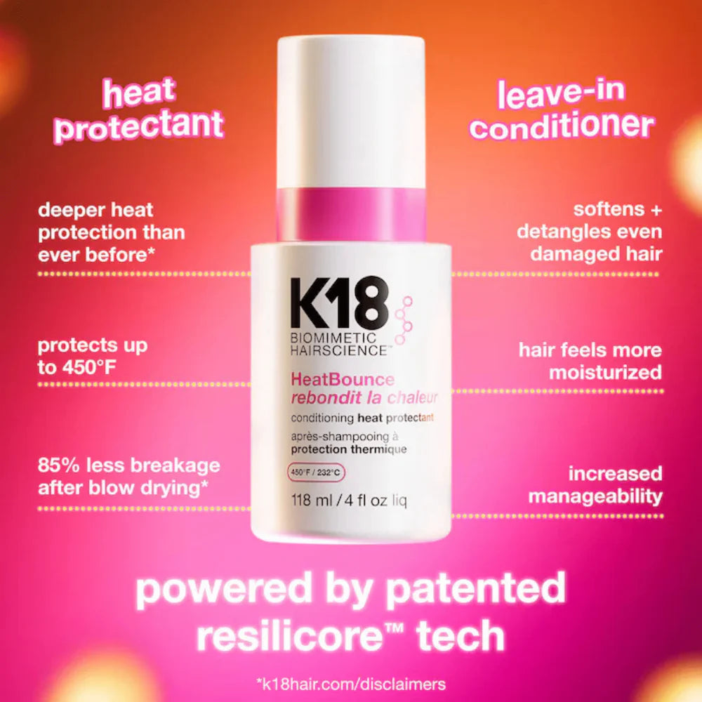 HeatBounce Conditioning Heat Protectant-K18 Biomimetic Hairscience