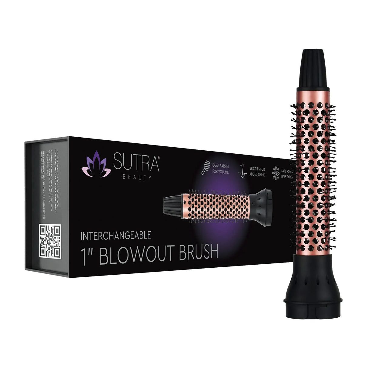 Interchangeable Blowout Brush Attachment Rose Gold-Sutra