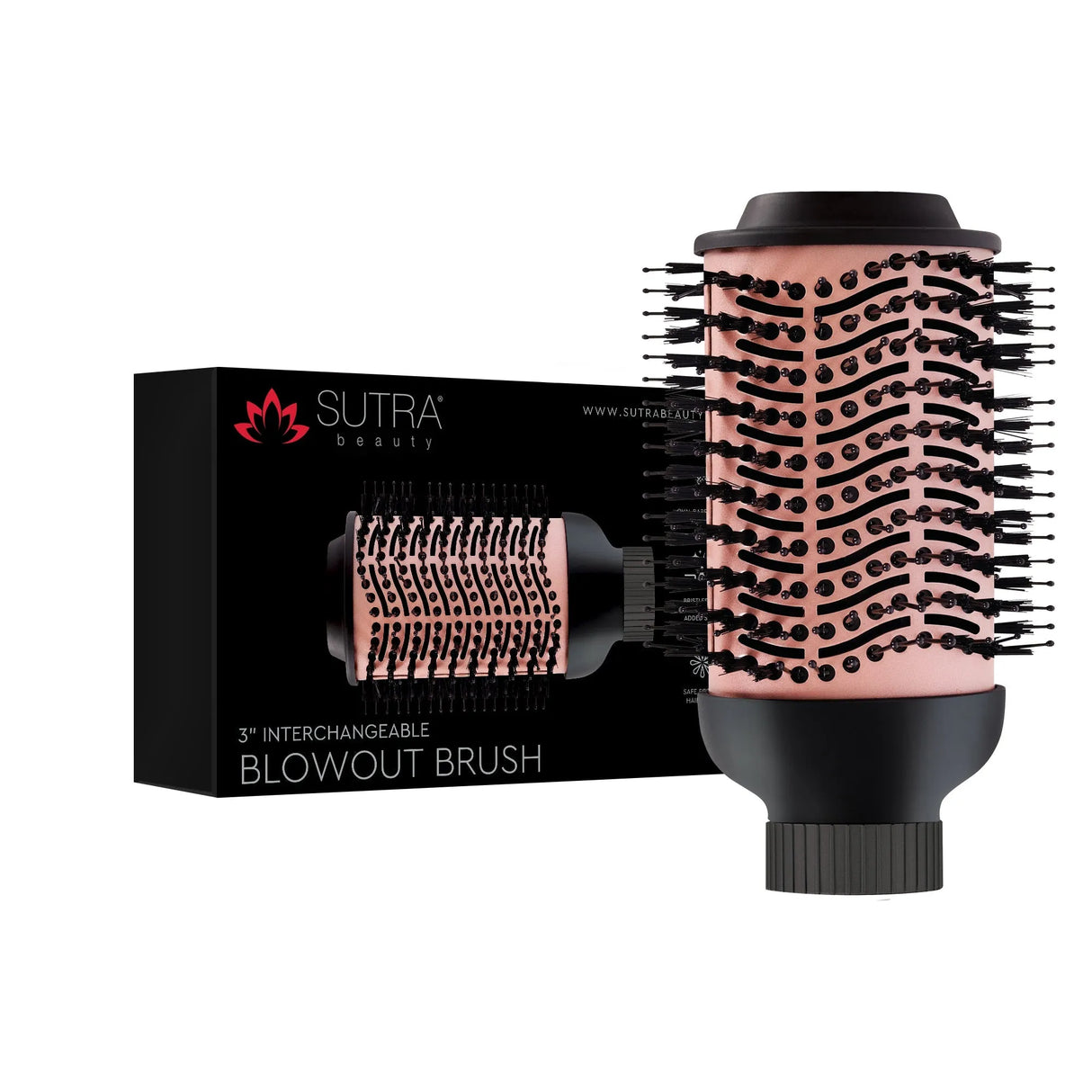 Interchangeable Blowout Brush Attachment Rose Gold-Sutra