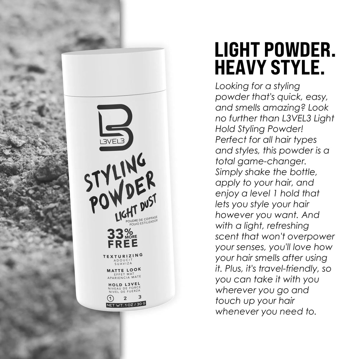 Light Hold Styling Powder-L3VEL3