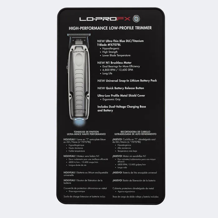 LoPro FX-ONE Trimmer - Black- FX729-BabylissPro