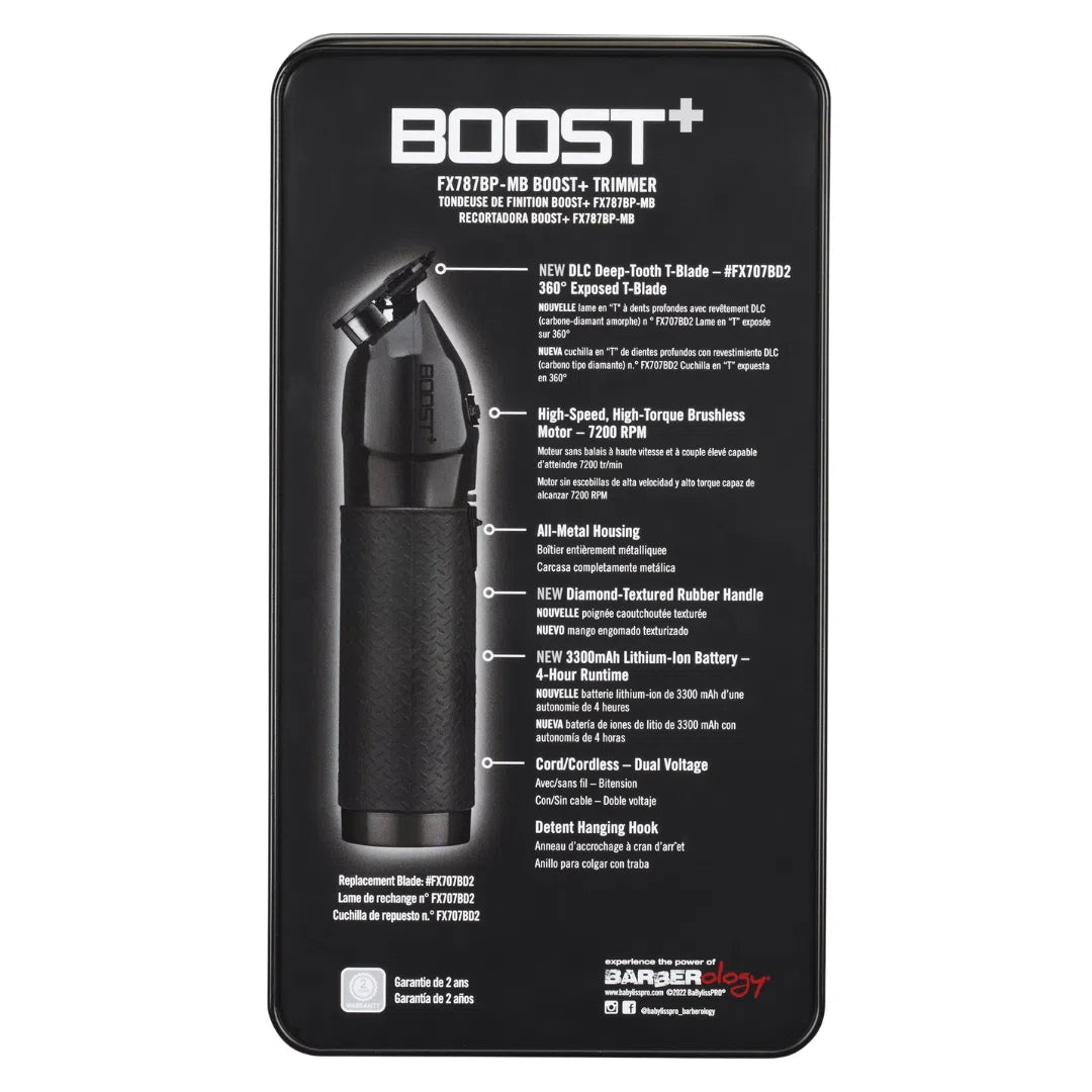 Matte Black Boost+ Trimmer-BabylissPro