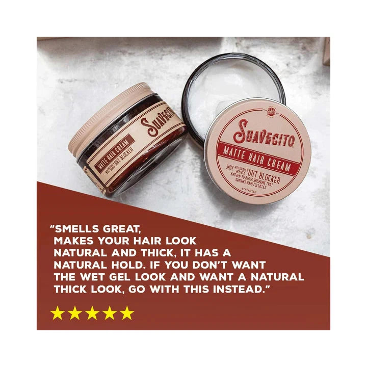 Matte Hair Cream with DHT Blocker-Suavecito