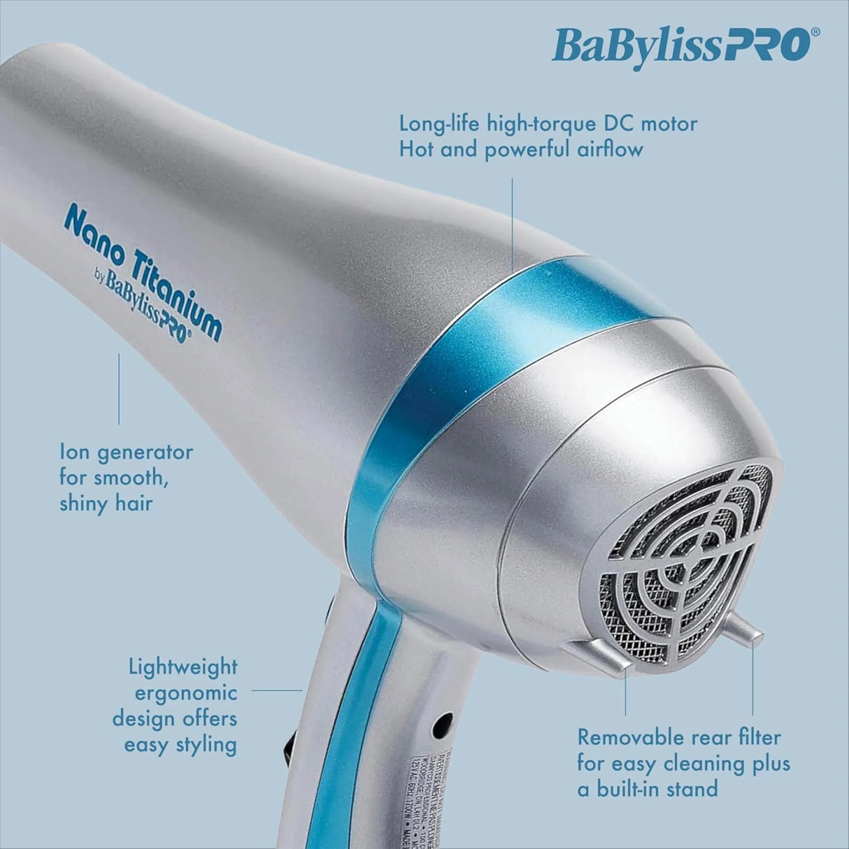 Nano Titanium Hairdryer-BabylissPro