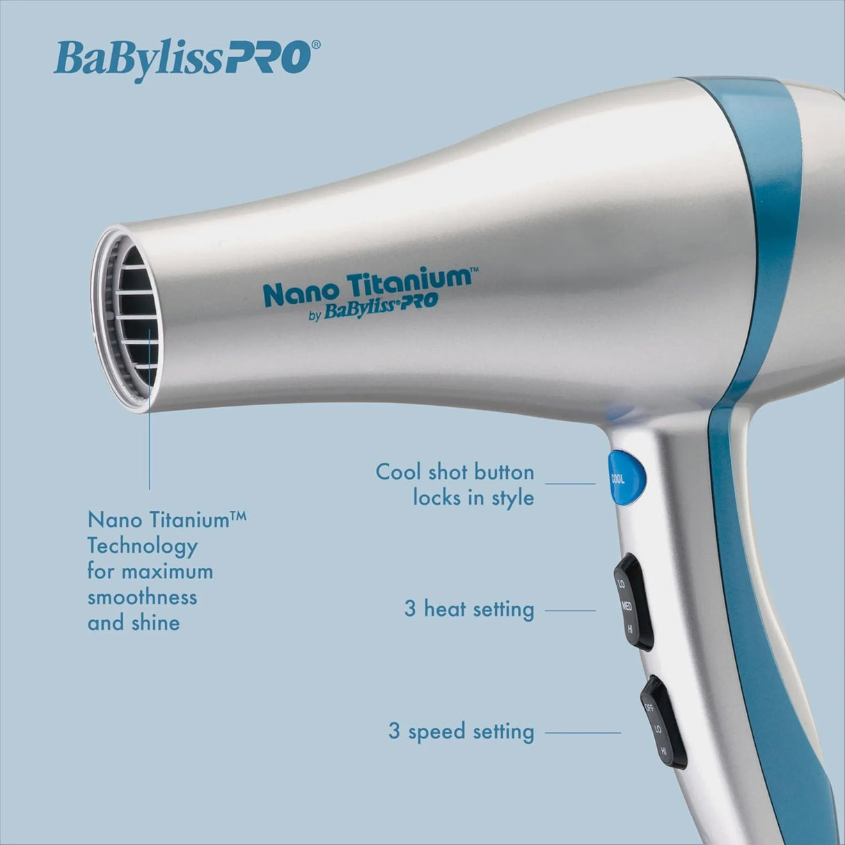 Nano Titanium Hairdryer-BabylissPro