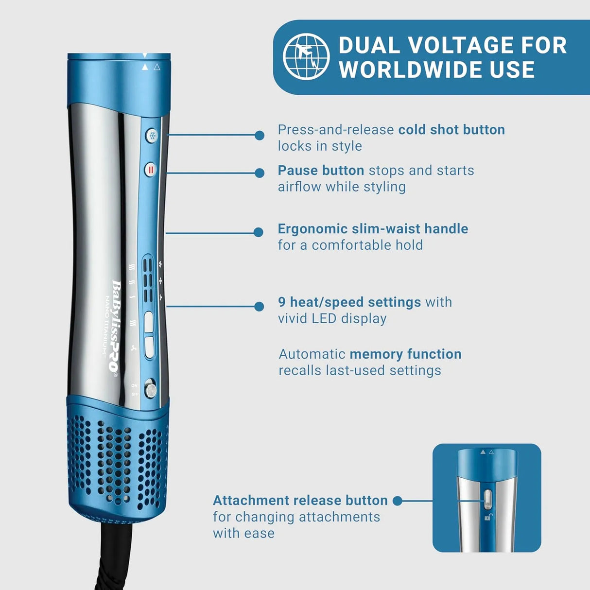 Nano Titanium Ionic Multi-Styler & Dryer-BabylissPro