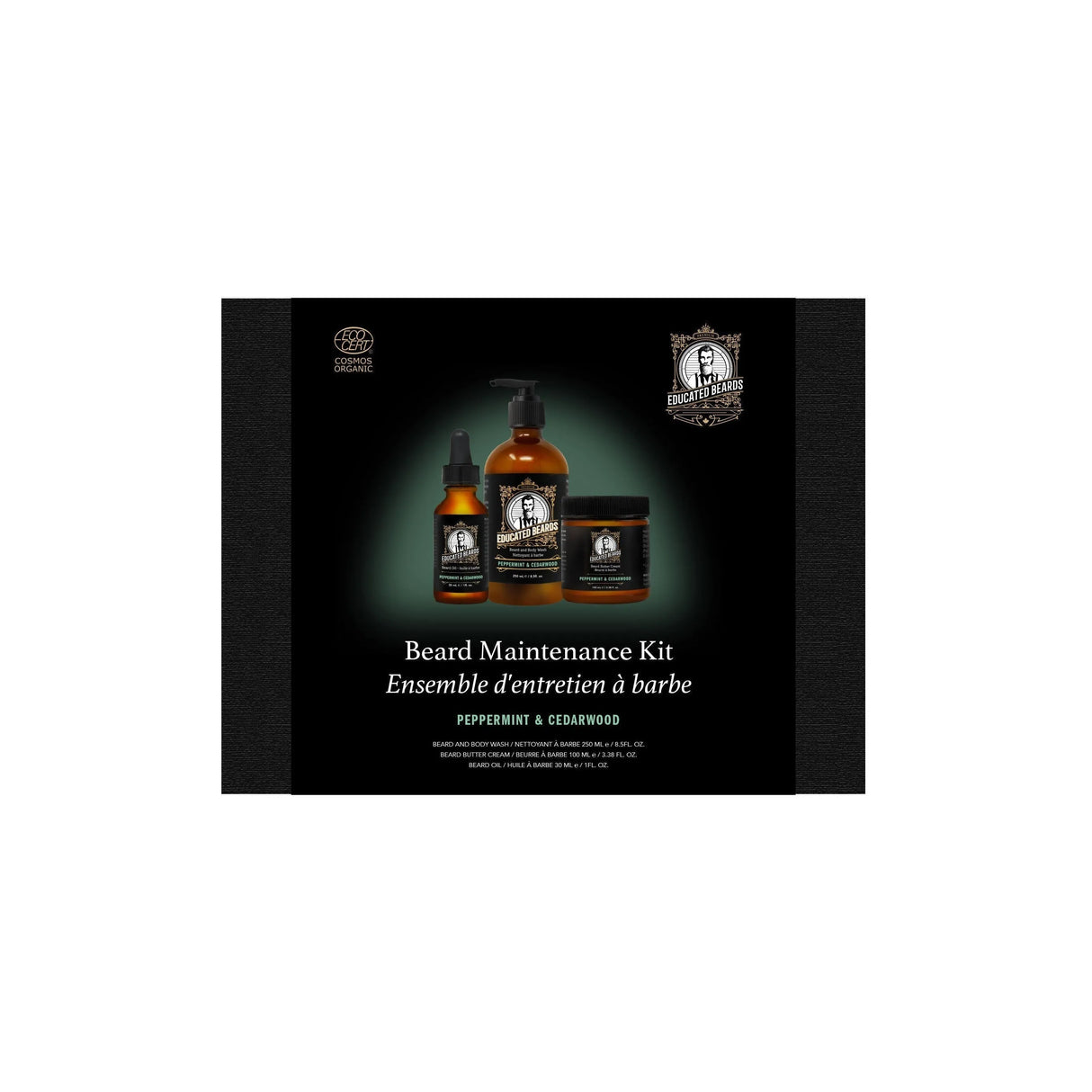 Peppermint Cedarwood Beard Maintenance Kit-Educated Beards