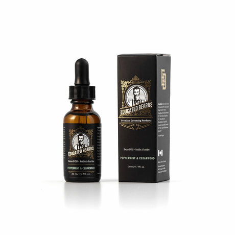 Peppermint Cedarwood Beard Oil-Educated Beards