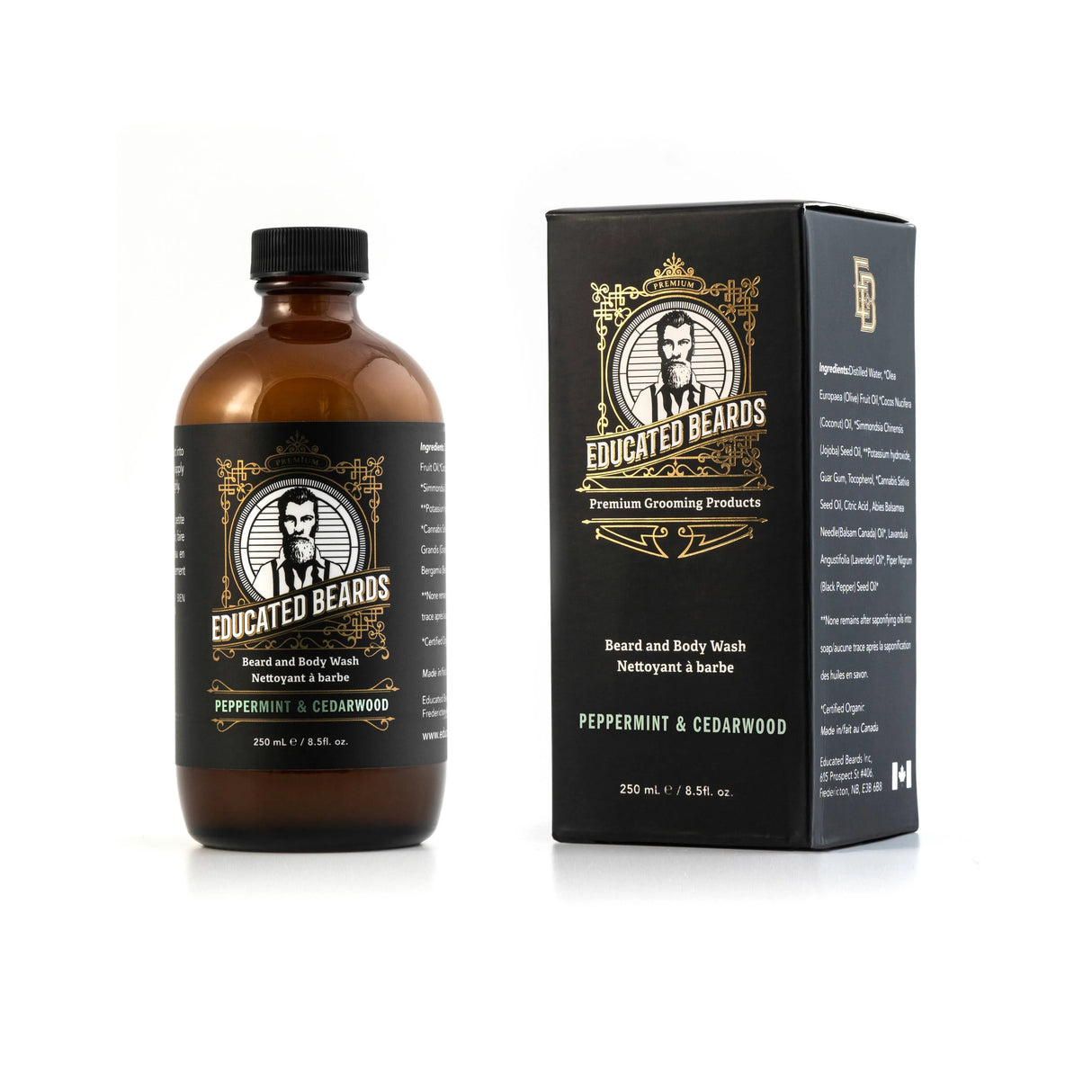 Peppermint Cedarwood Beard Wash-Educated Beards