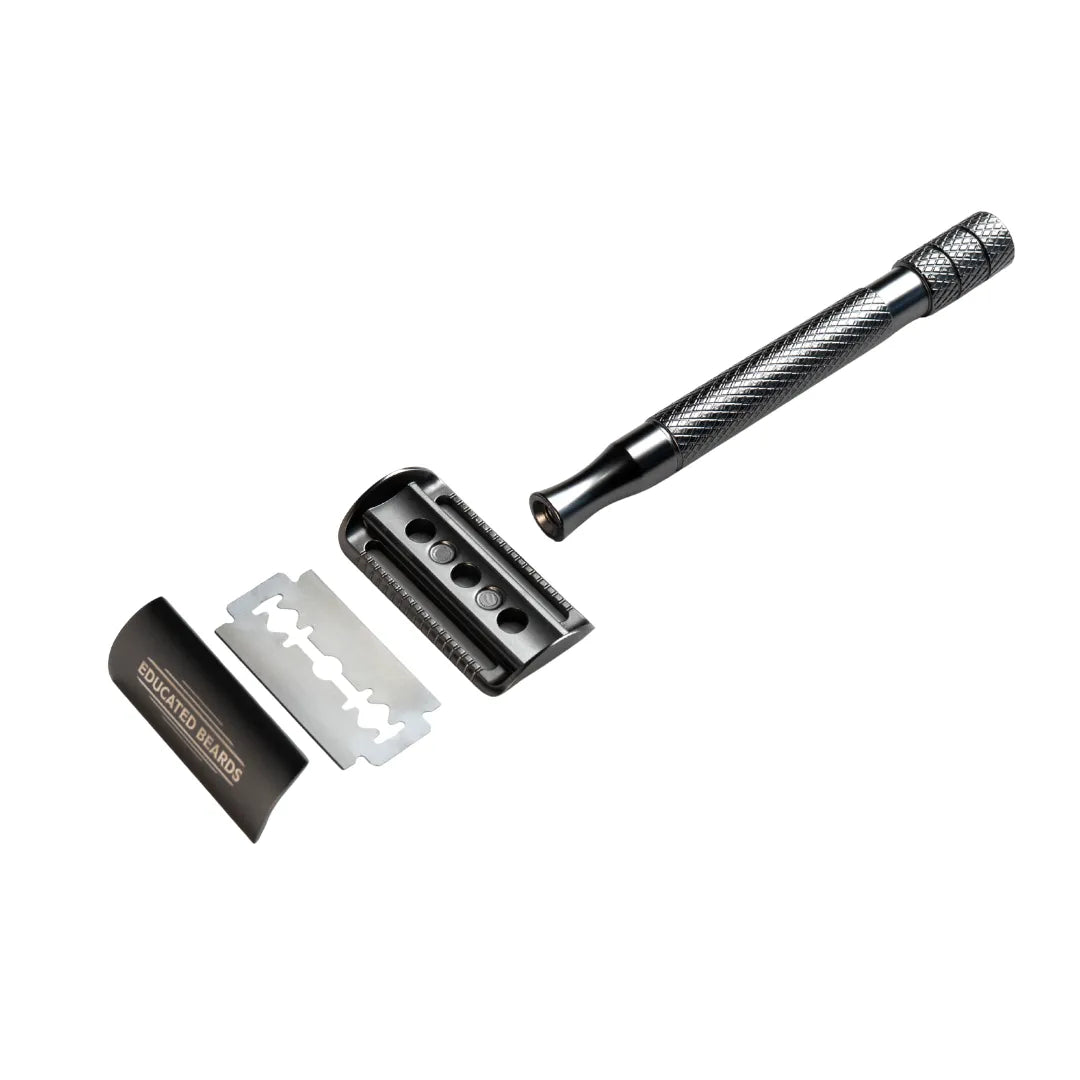 Safety Razor & Stand + 10 Blades-Educated Beards