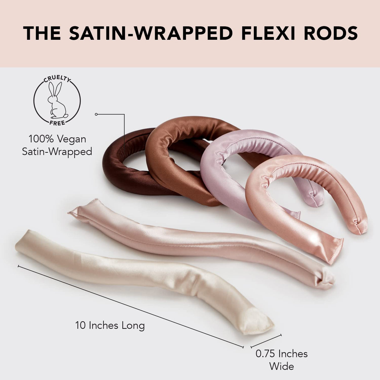 Satin Wrapped Flexi Rods-Kitsch