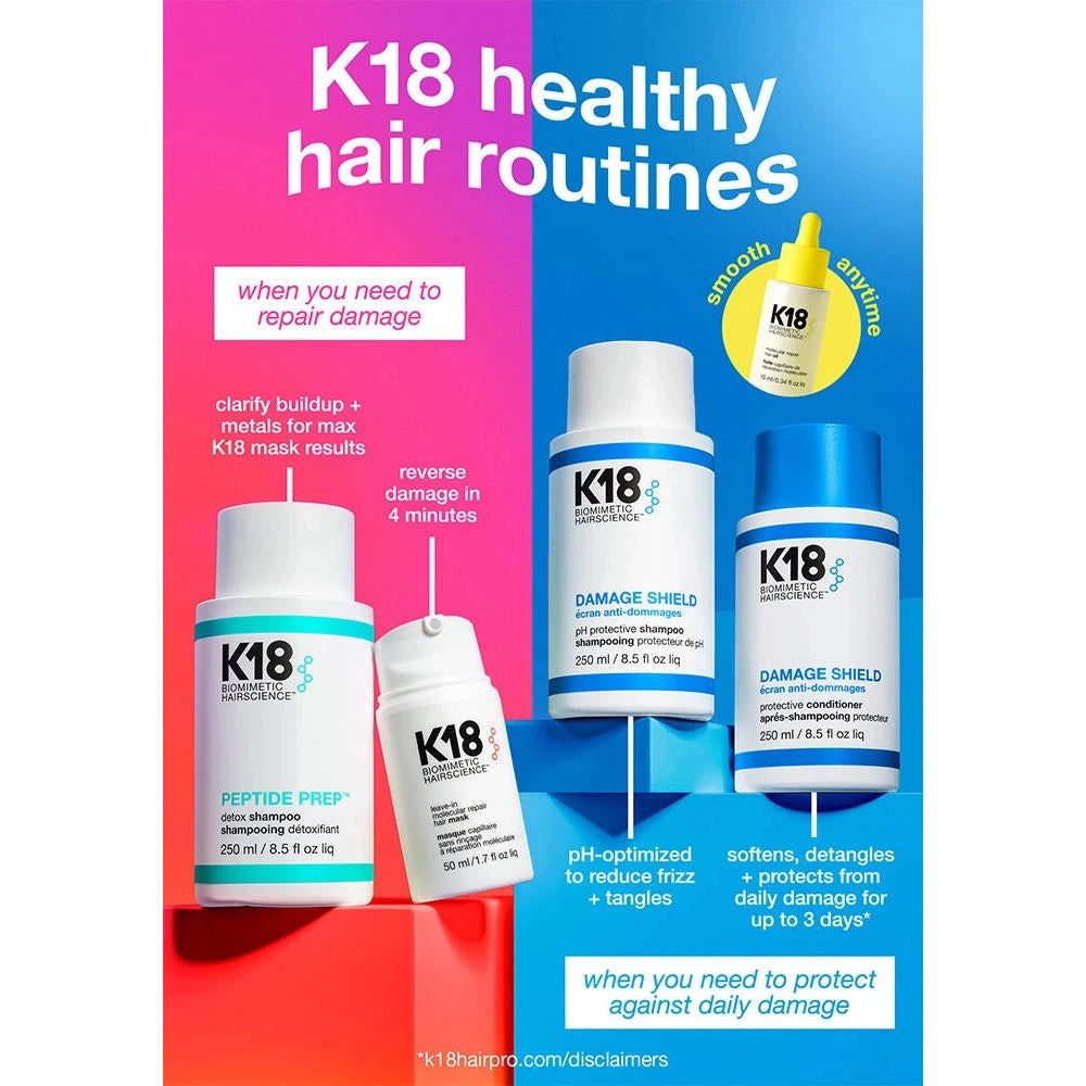 Shield + Smooth Routine-K18 Biomimetic Hairscience