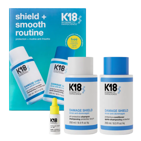 Shield + Smooth Routine-K18 Biomimetic Hairscience
