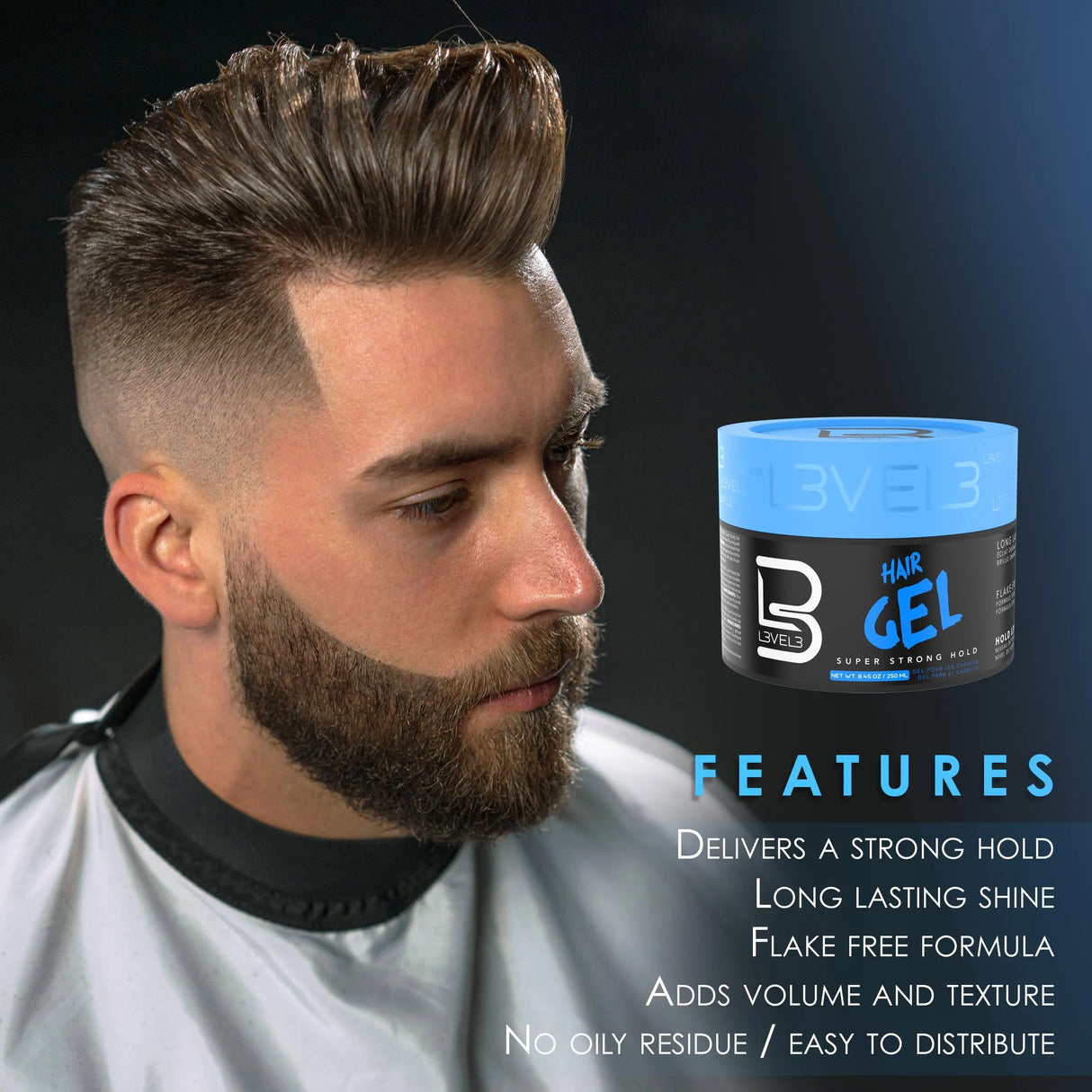 Super Strong Hair Gel-L3VEL3