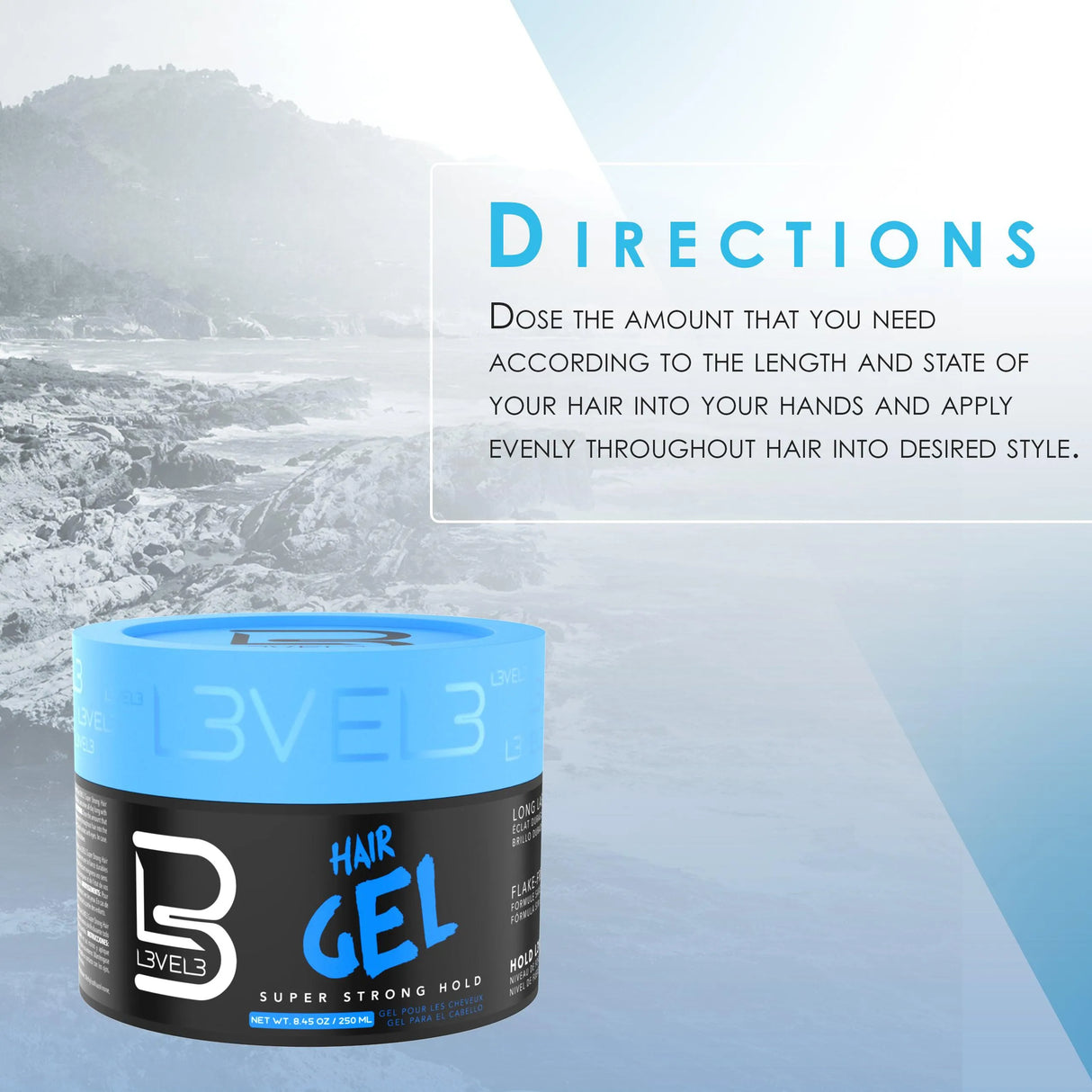 Super Strong Hair Gel-L3VEL3