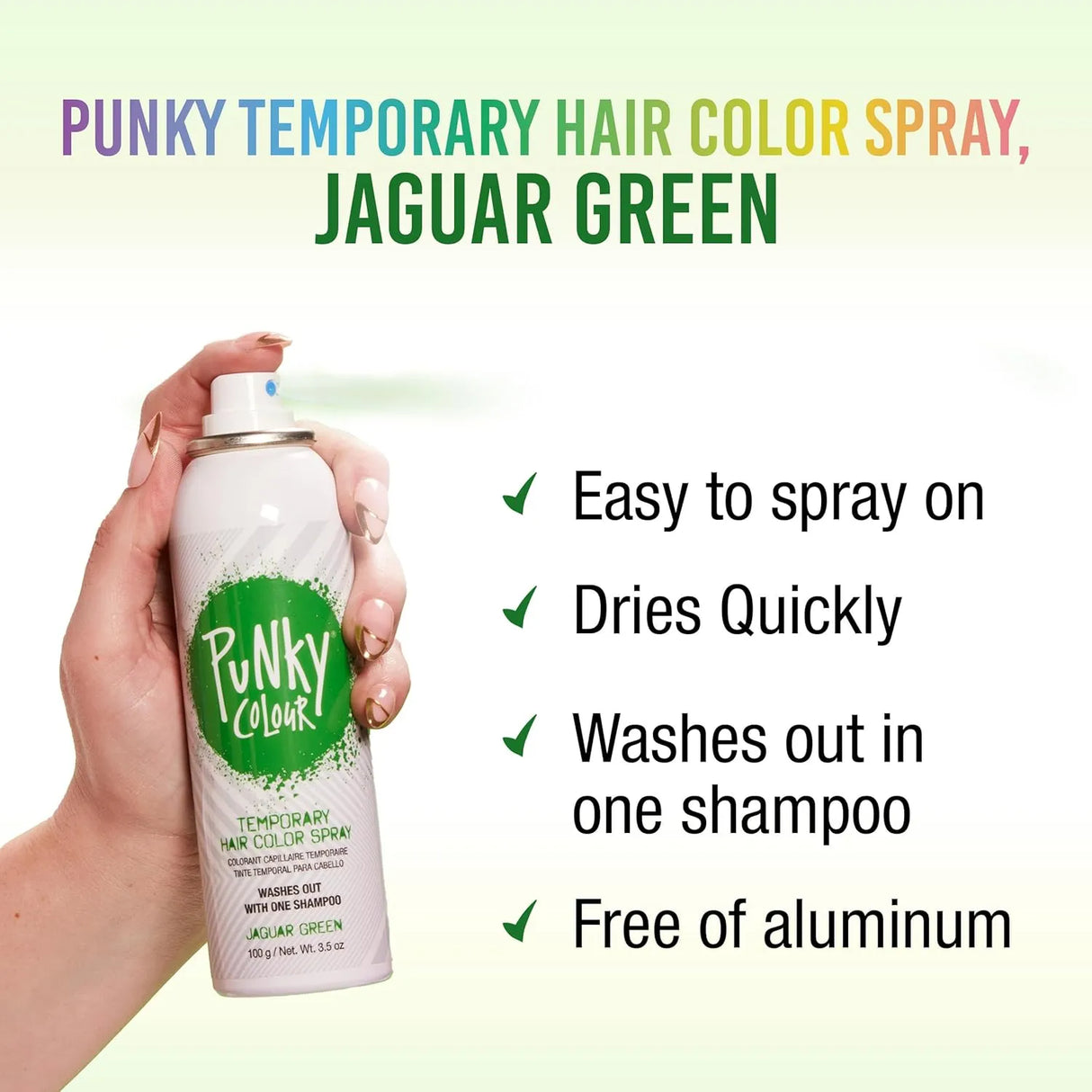Temporary Color Spray Jaguar Green-Punky Colour