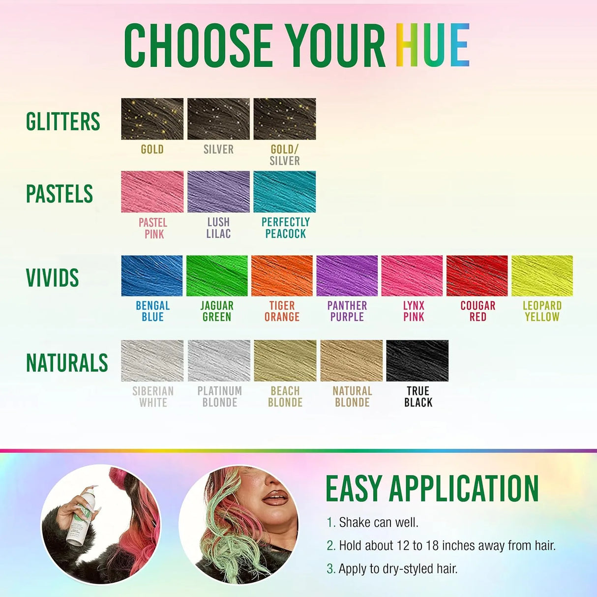 Temporary Color Spray Jaguar Green-Punky Colour