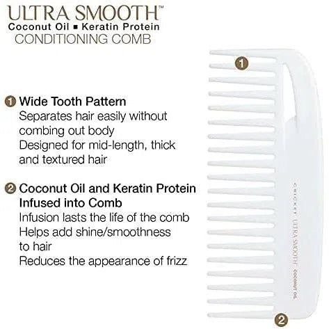 Ultra Smooth Coconut Conditioning Comb-Cricket