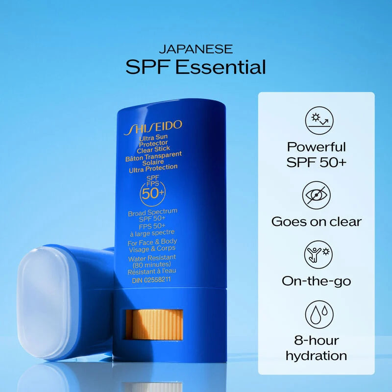 Ultra Sun Protector Clear Stick Spf 50+-Shiseido