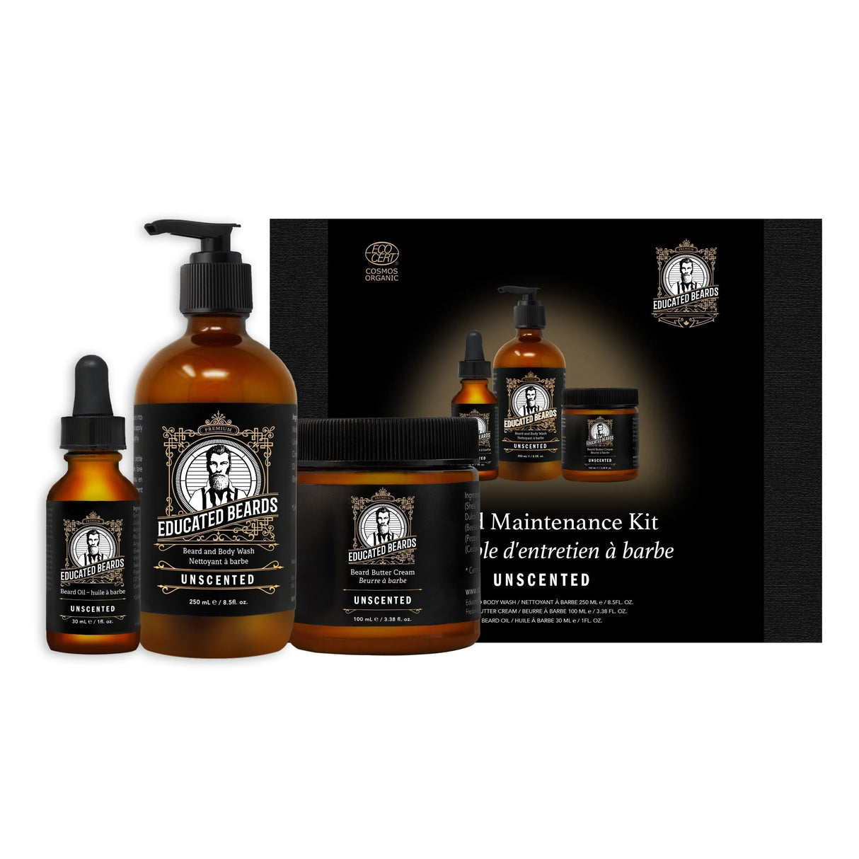 Unscented Beard Maintenance Kit-Educated Beards