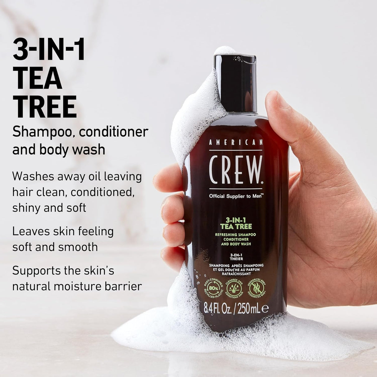 3-In-1 Tea Tree And Forming Cream Duo-American Crew