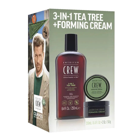 3-In-1 Tea Tree And Forming Cream Duo-American Crew