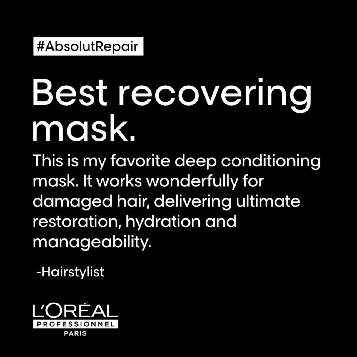 Absolut Repair Instant Resurfacing Mask-L’Oréal Professionnel