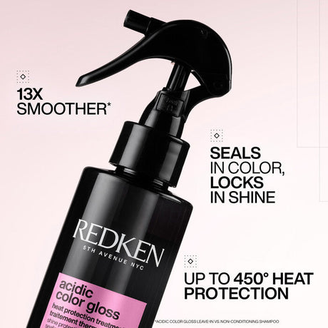 Acidic Color Gloss Heat Protection Treatment-Redken