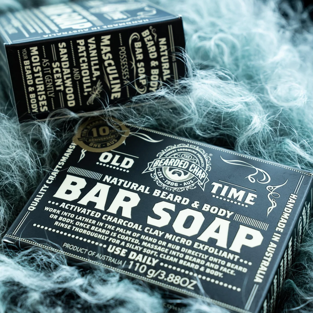 Activated Charcoal & Clay Beard & Body Bar Soap-The Bearded Chap