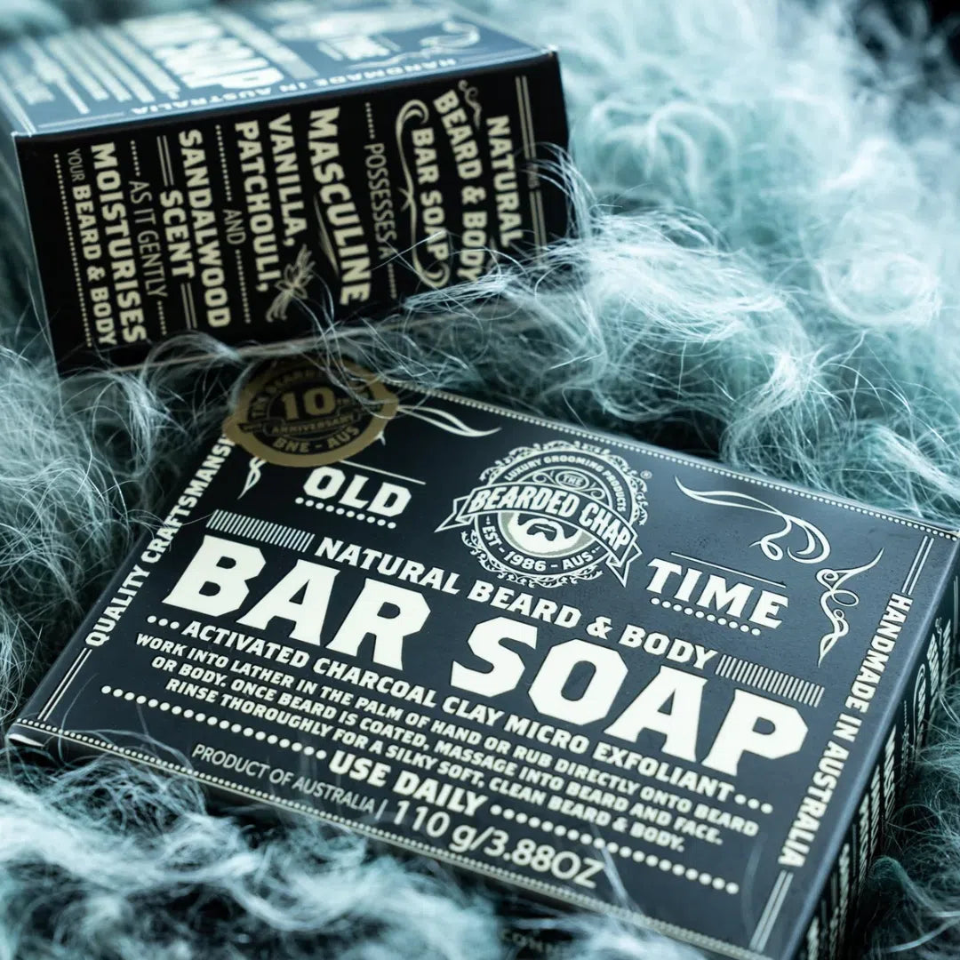 Activated Charcoal & Clay Beard & Body Bar Soap-The Bearded Chap