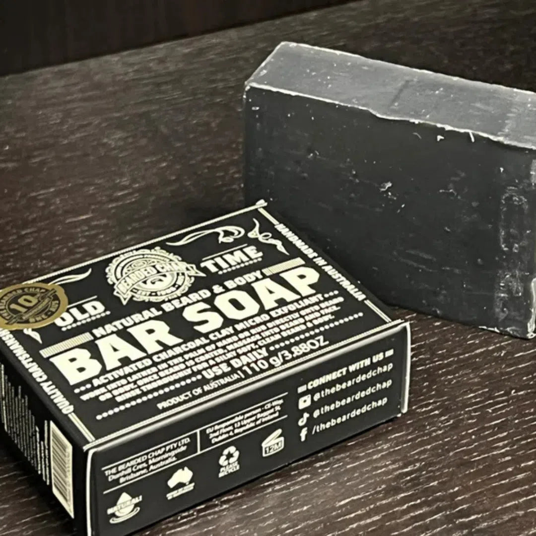 Activated Charcoal & Clay Beard & Body Bar Soap-The Bearded Chap