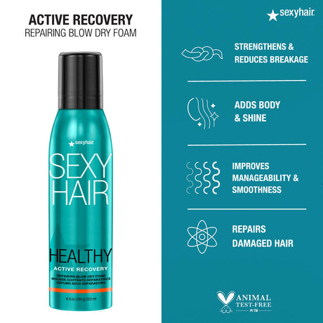 Active Recovery Repairing Blow Dry Foam-Sexy Hair