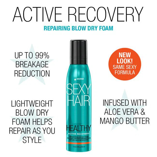 Active Recovery Repairing Blow Dry Foam-Sexy Hair