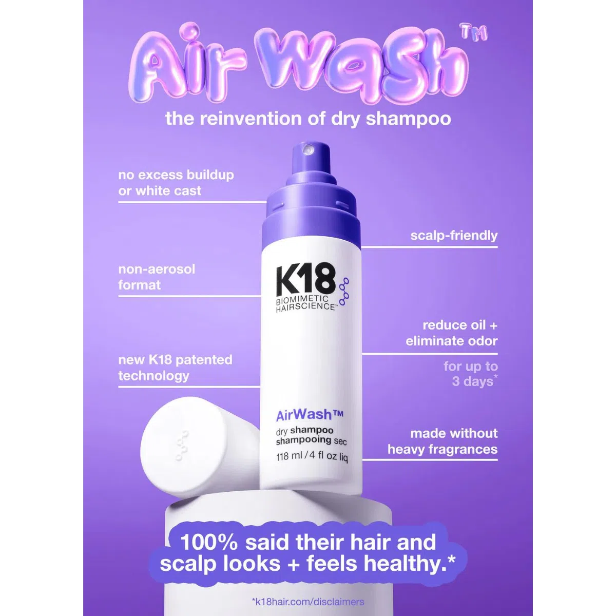 Airwash Dry Shampoo-K18 Biomimetic Hair Science