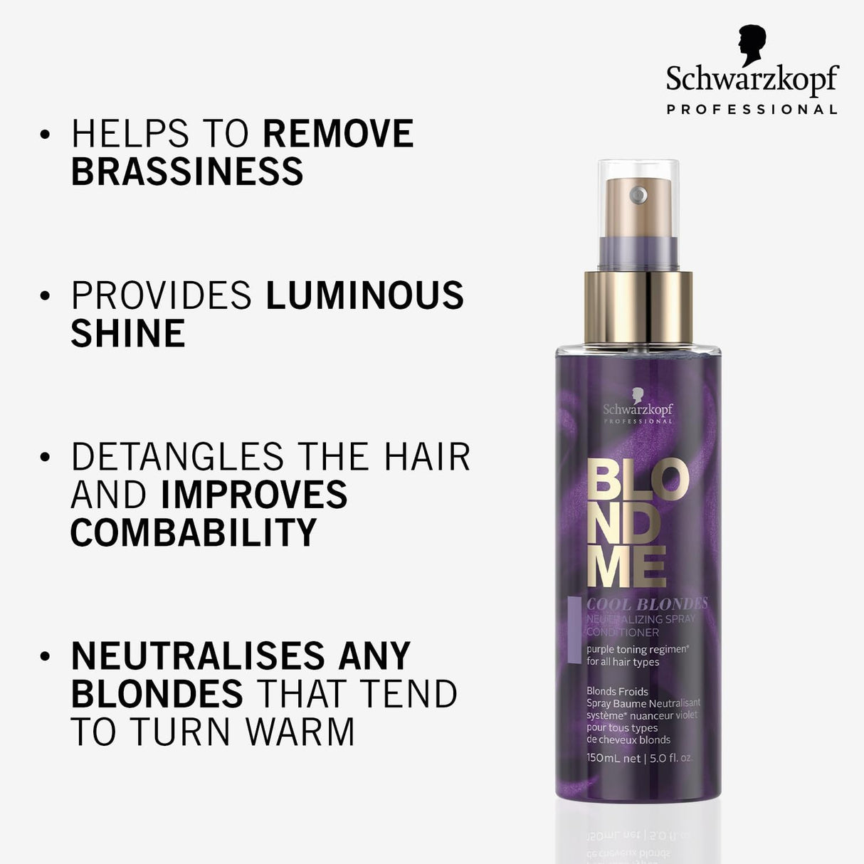 BlondMe Cool Blondes Neutralizing Spray Conditioner-Schwarzkopf