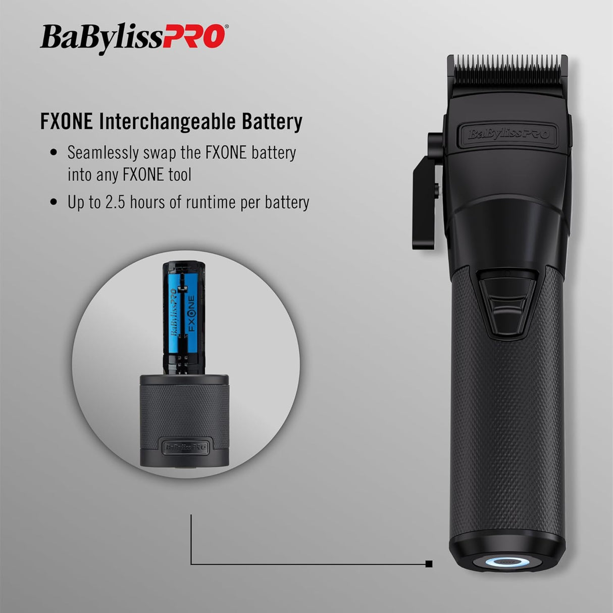 Blackfx Clipper With Fx-One Battery System - FX899MB-BabylissPro