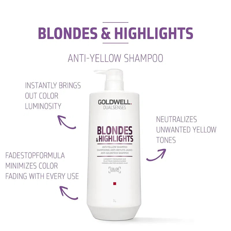 Blondes + Highlights Shampoo + Conditioner 1L Duo-Goldwell