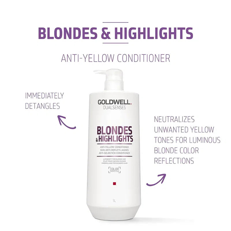 Blondes + Highlights Shampoo + Conditioner 1L Duo-Goldwell