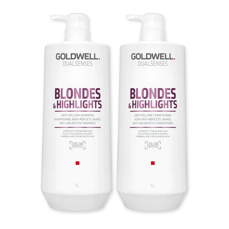 Blondes + Highlights Shampoo + Conditioner 1L Duo-Goldwell
